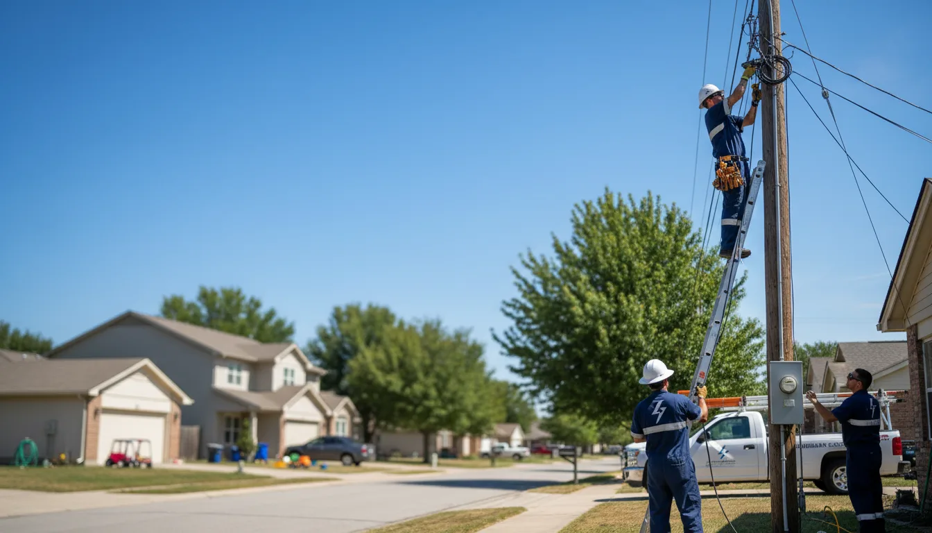 Residential electrician providing installation services in Groton, CT